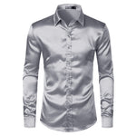 Koszula Męska Biznesowa z Satynowym Wykończeniem – Klasyczny Krój na Formalne Wydarzenia 2