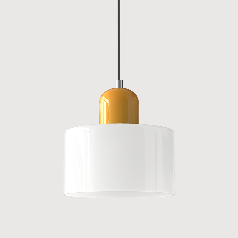 Kreatywna Lampa Wisząca Bauhaus z Kolorowym Szkłem do Oświetlenia Salonu i Jadalni