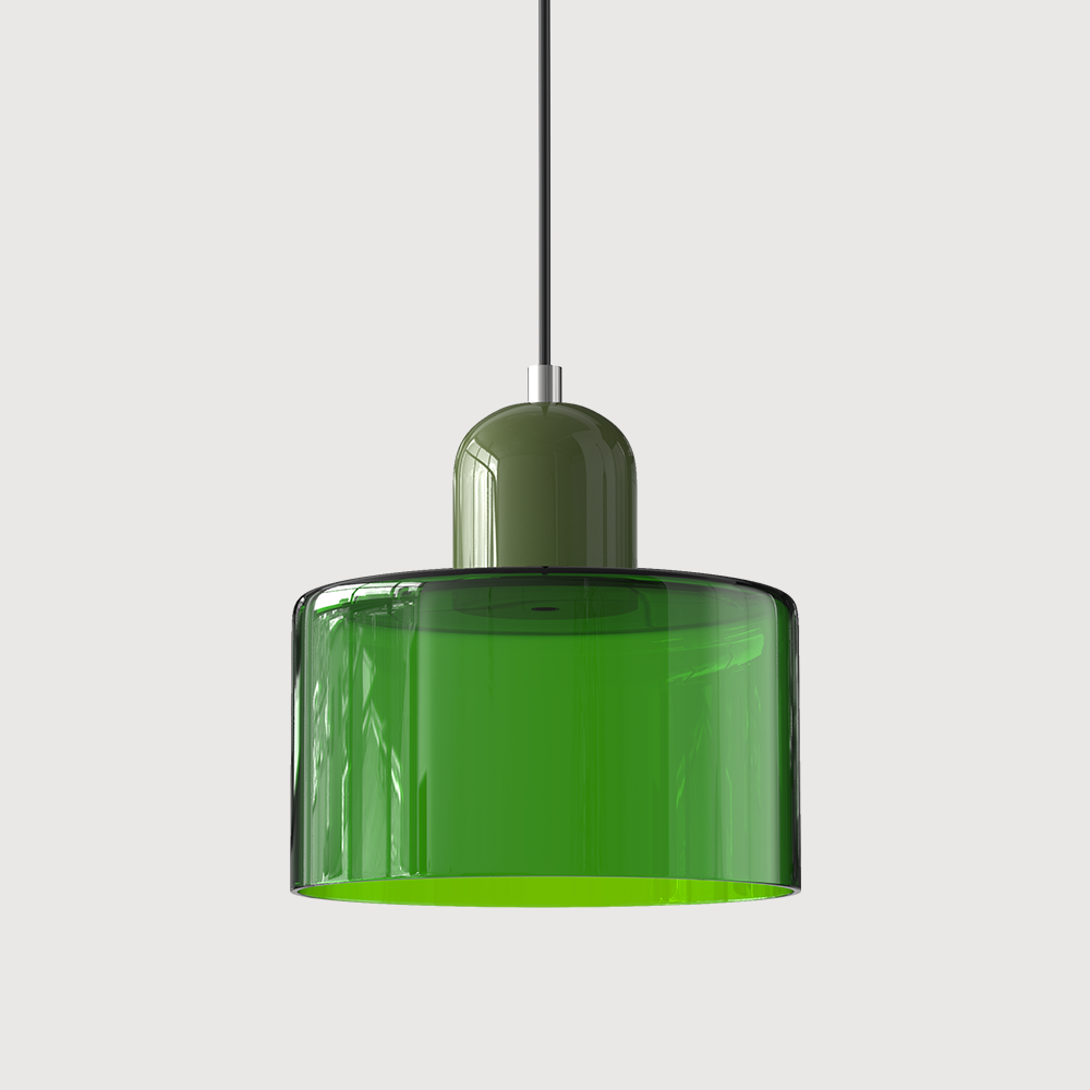 Kreatywna Lampa Wisząca Bauhaus z Kolorowym Szkłem do Oświetlenia Salonu i Jadalni