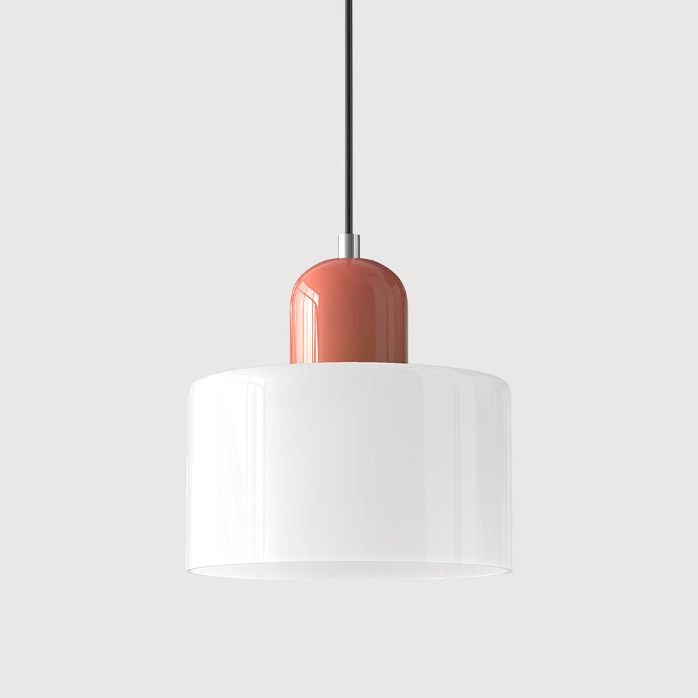 Kreatywna Lampa Wisząca Bauhaus z Kolorowym Szkłem do Oświetlenia Salonu i Jadalni