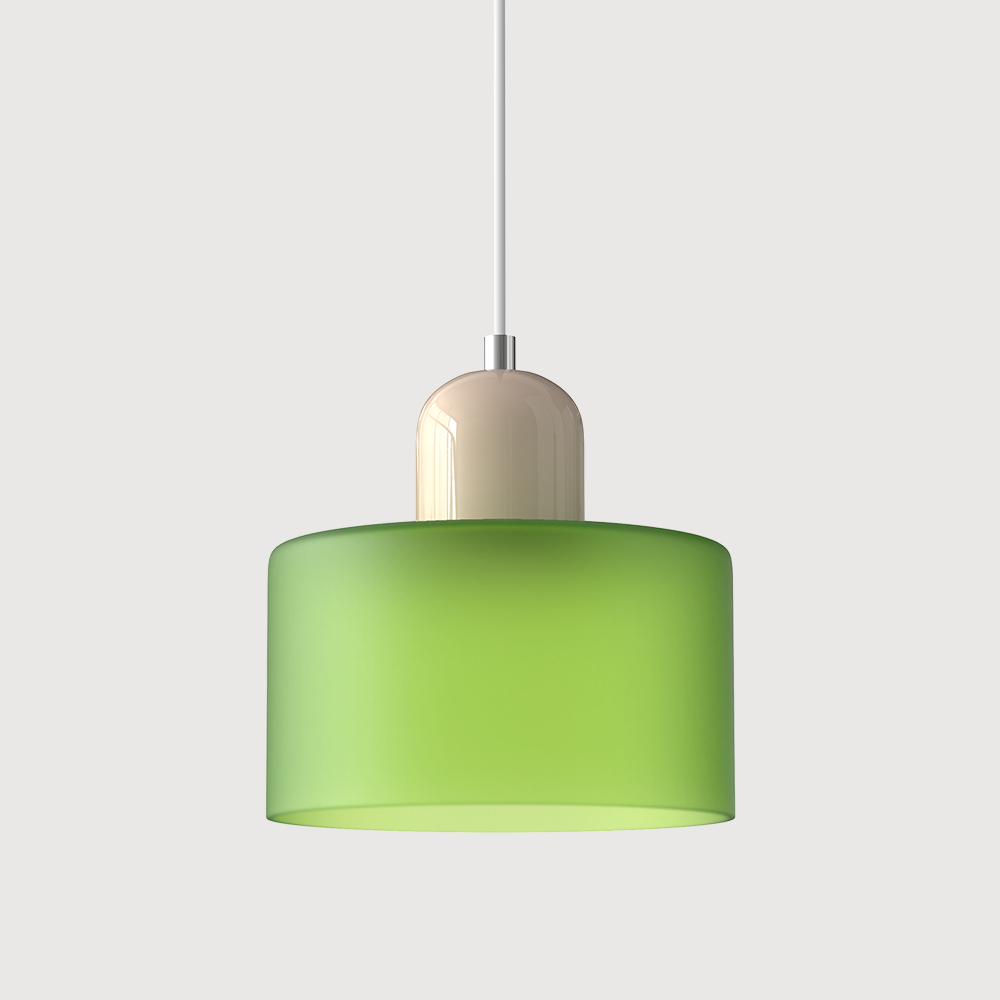 Kreatywna Lampa Wisząca Bauhaus z Kolorowym Szkłem do Oświetlenia Salonu i Jadalni