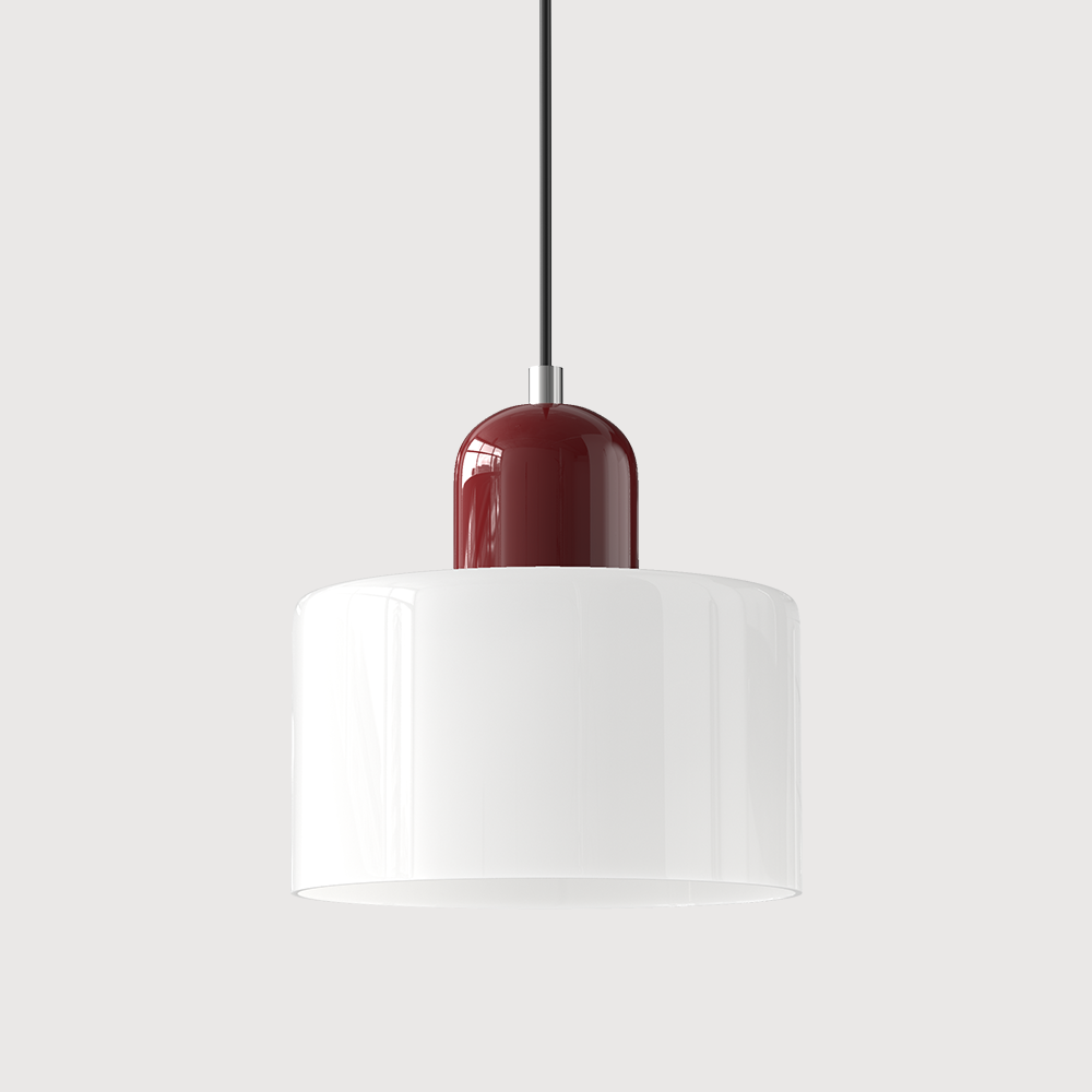 Kreatywna Lampa Wisząca Bauhaus z Kolorowym Szkłem do Oświetlenia Salonu i Jadalni