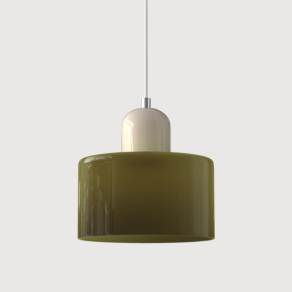 Kreatywna Lampa Wisząca Bauhaus z Kolorowym Szkłem do Oświetlenia Salonu i Jadalni