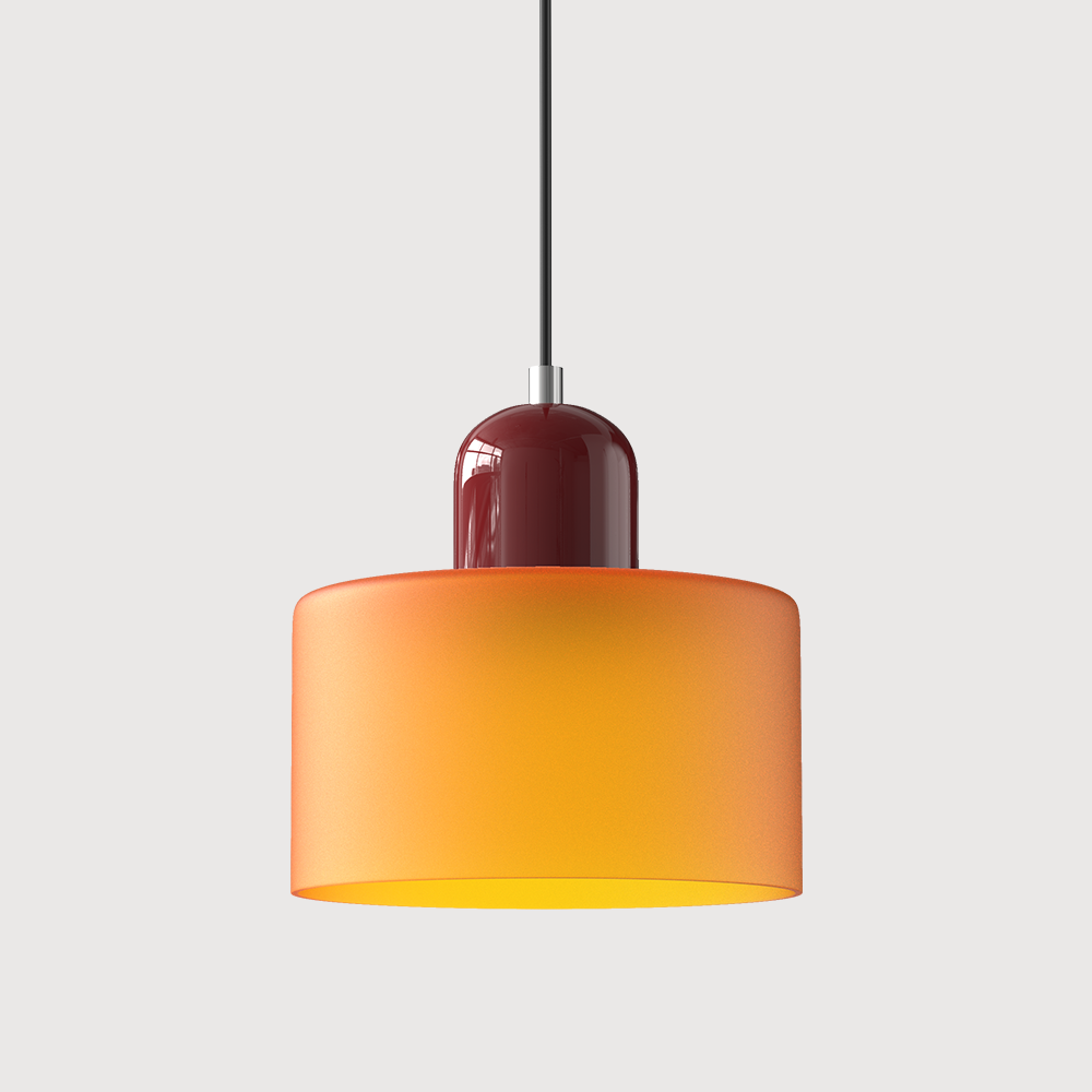 Kreatywna Lampa Wisząca Bauhaus z Kolorowym Szkłem do Oświetlenia Salonu i Jadalni