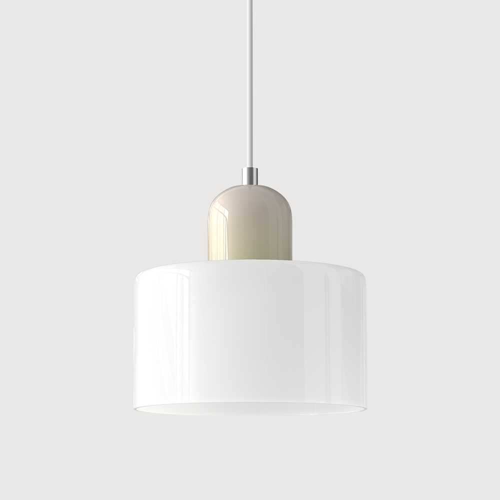 Kreatywna Lampa Wisząca Bauhaus z Kolorowym Szkłem do Oświetlenia Salonu i Jadalni
