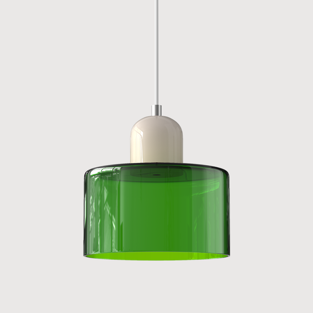 Kreatywna Lampa Wisząca Bauhaus z Kolorowym Szkłem do Oświetlenia Salonu i Jadalni