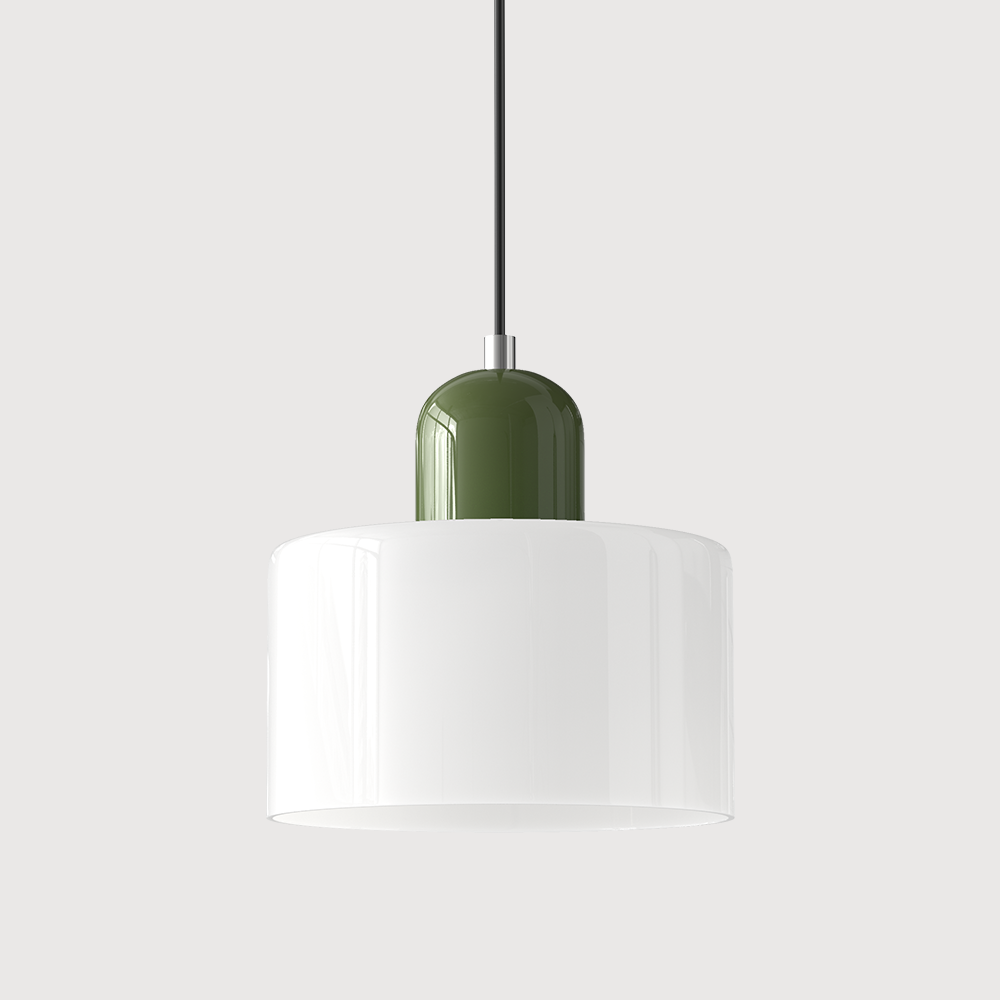 Kreatywna Lampa Wisząca Bauhaus z Kolorowym Szkłem do Oświetlenia Salonu i Jadalni