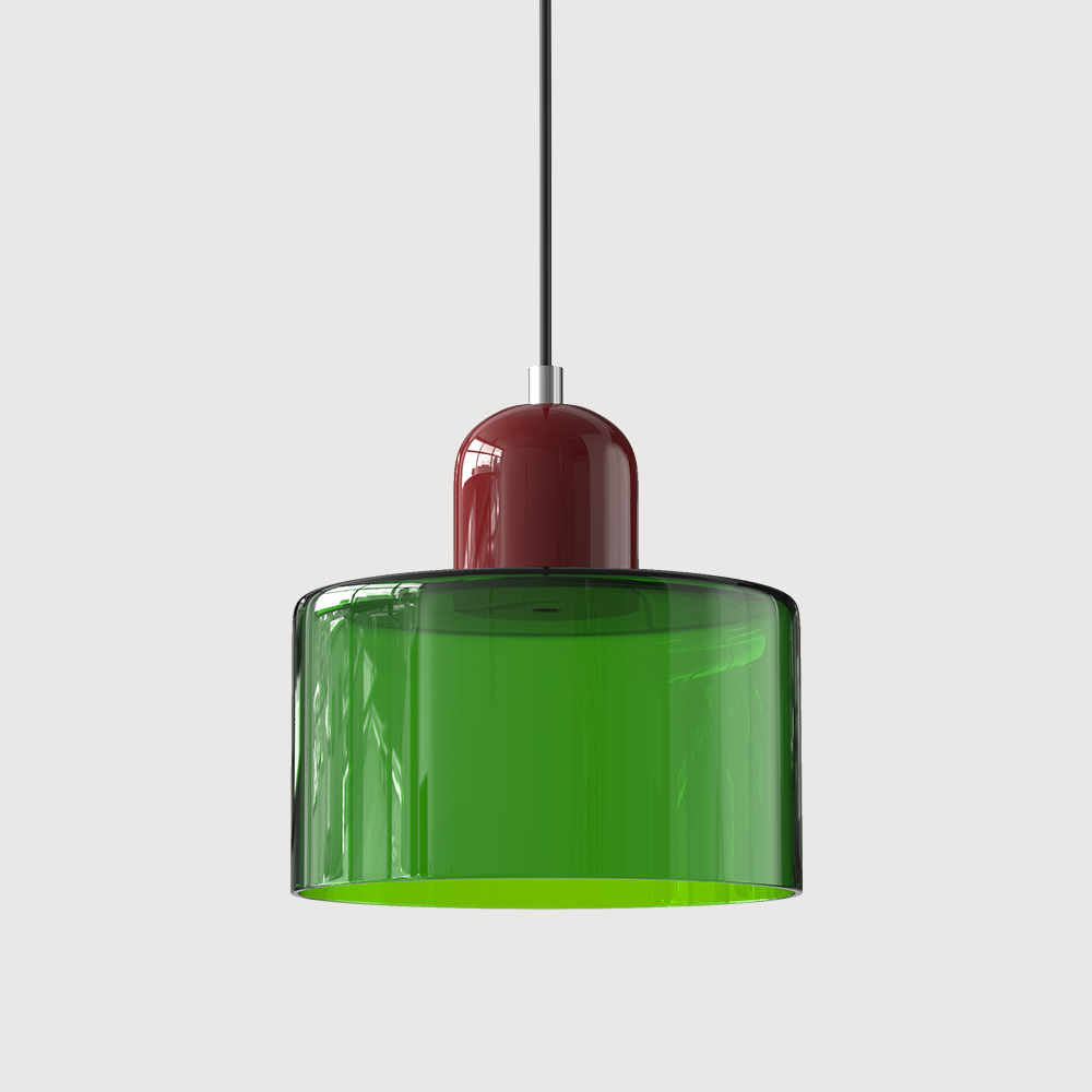 Kreatywna Lampa Wisząca Bauhaus z Kolorowym Szkłem do Oświetlenia Salonu i Jadalni