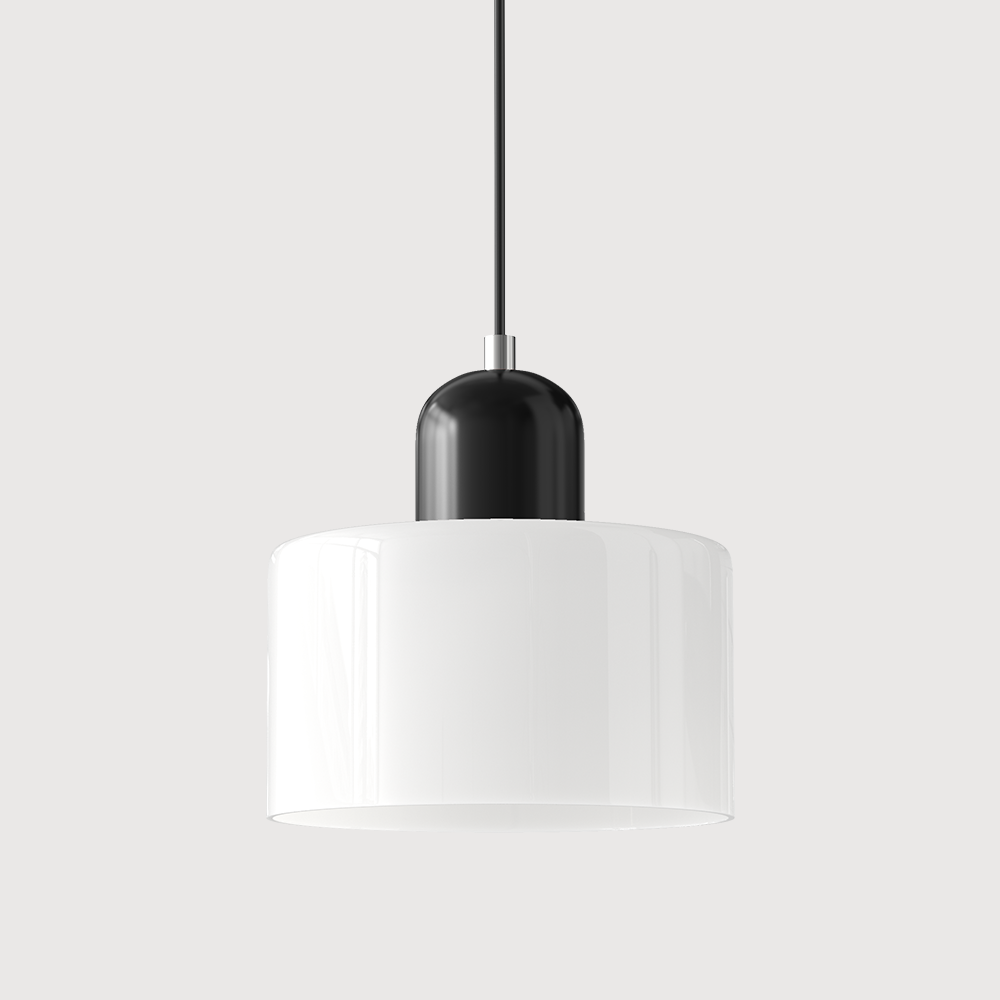 Kreatywna Lampa Wisząca Bauhaus z Kolorowym Szkłem do Oświetlenia Salonu i Jadalni