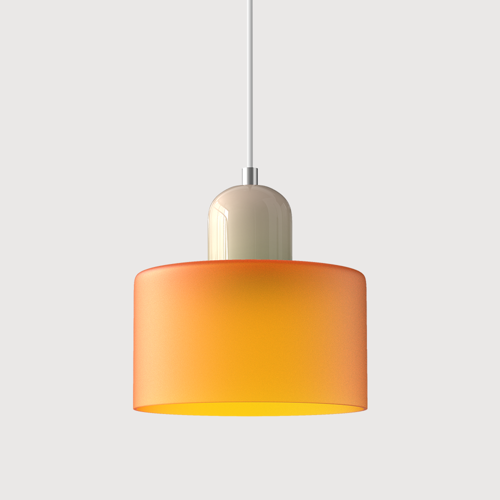 Kreatywna Lampa Wisząca Bauhaus z Kolorowym Szkłem do Oświetlenia Salonu i Jadalni