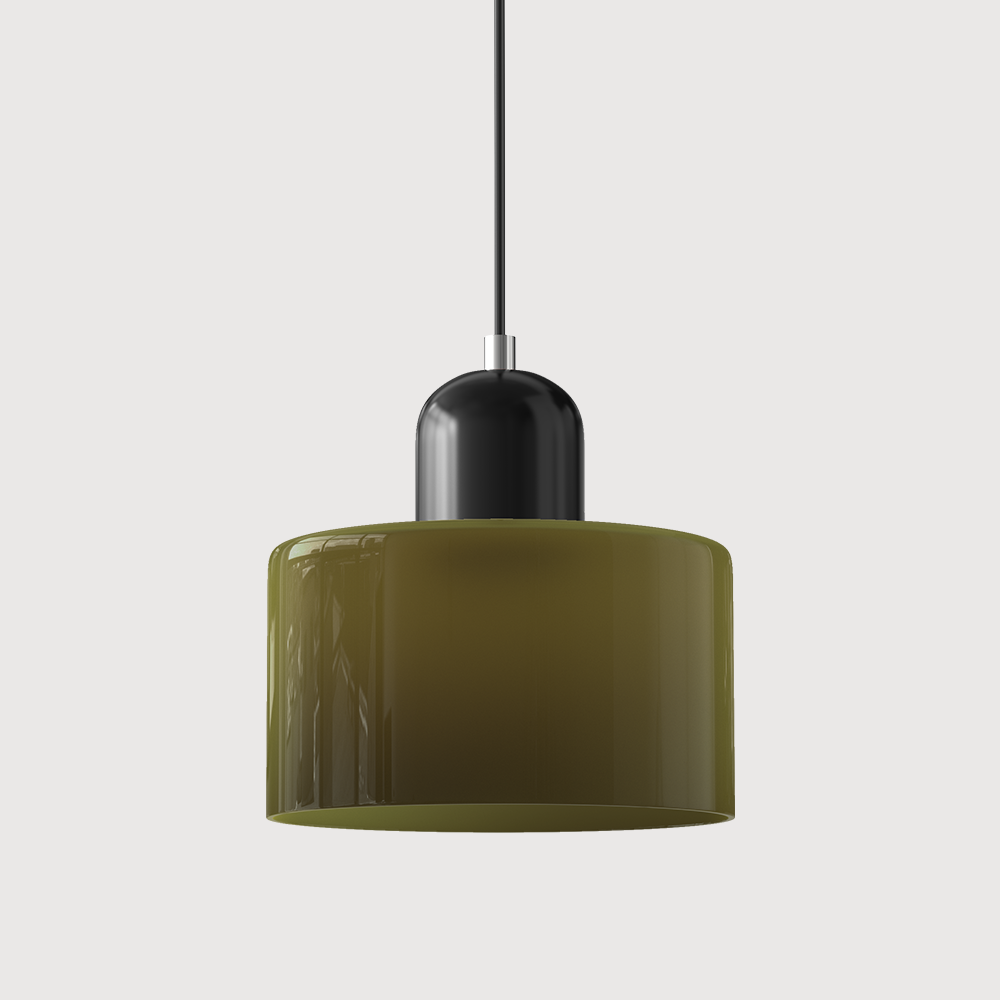Kreatywna Lampa Wisząca Bauhaus z Kolorowym Szkłem do Oświetlenia Salonu i Jadalni