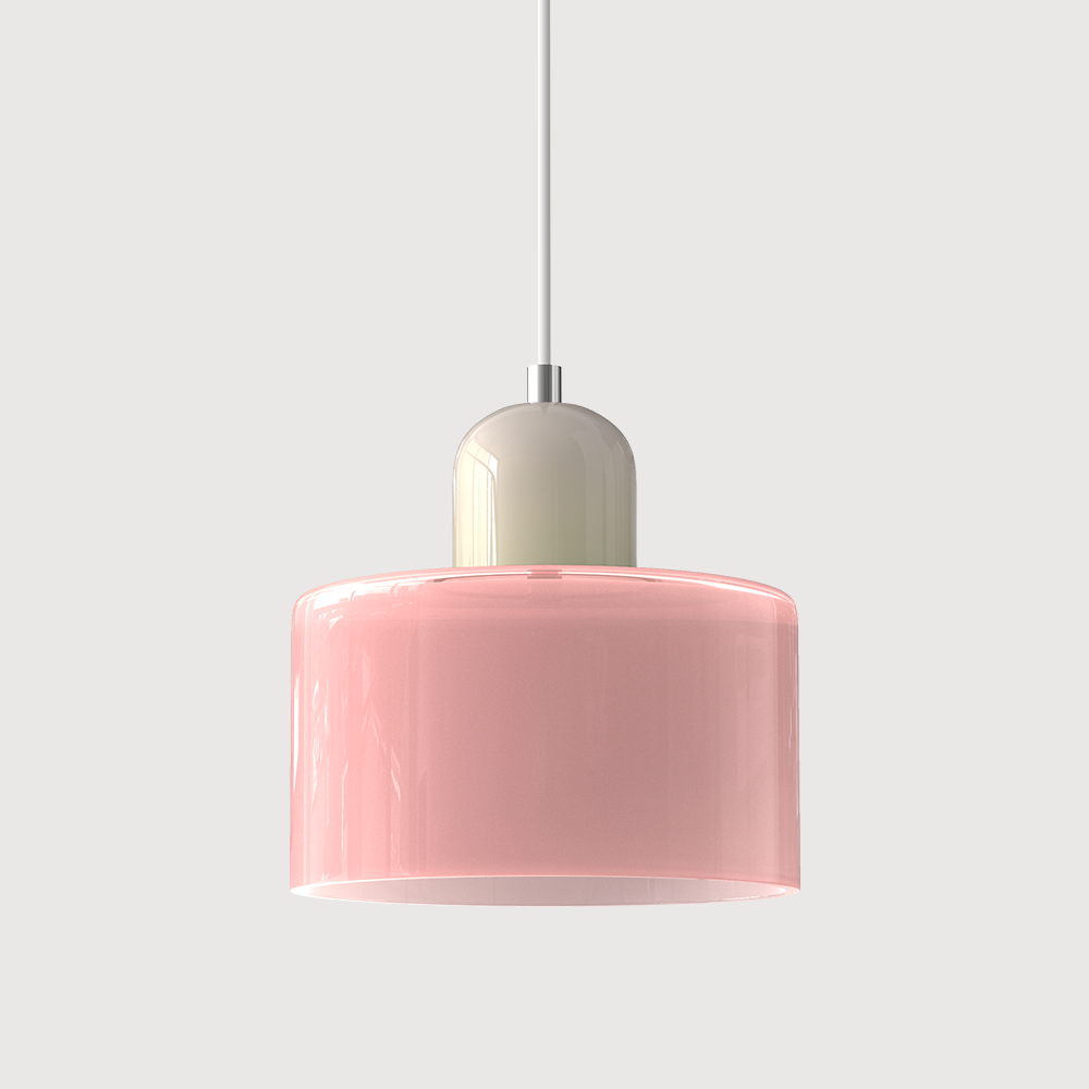 Kreatywna Lampa Wisząca Bauhaus z Kolorowym Szkłem do Oświetlenia Salonu i Jadalni
