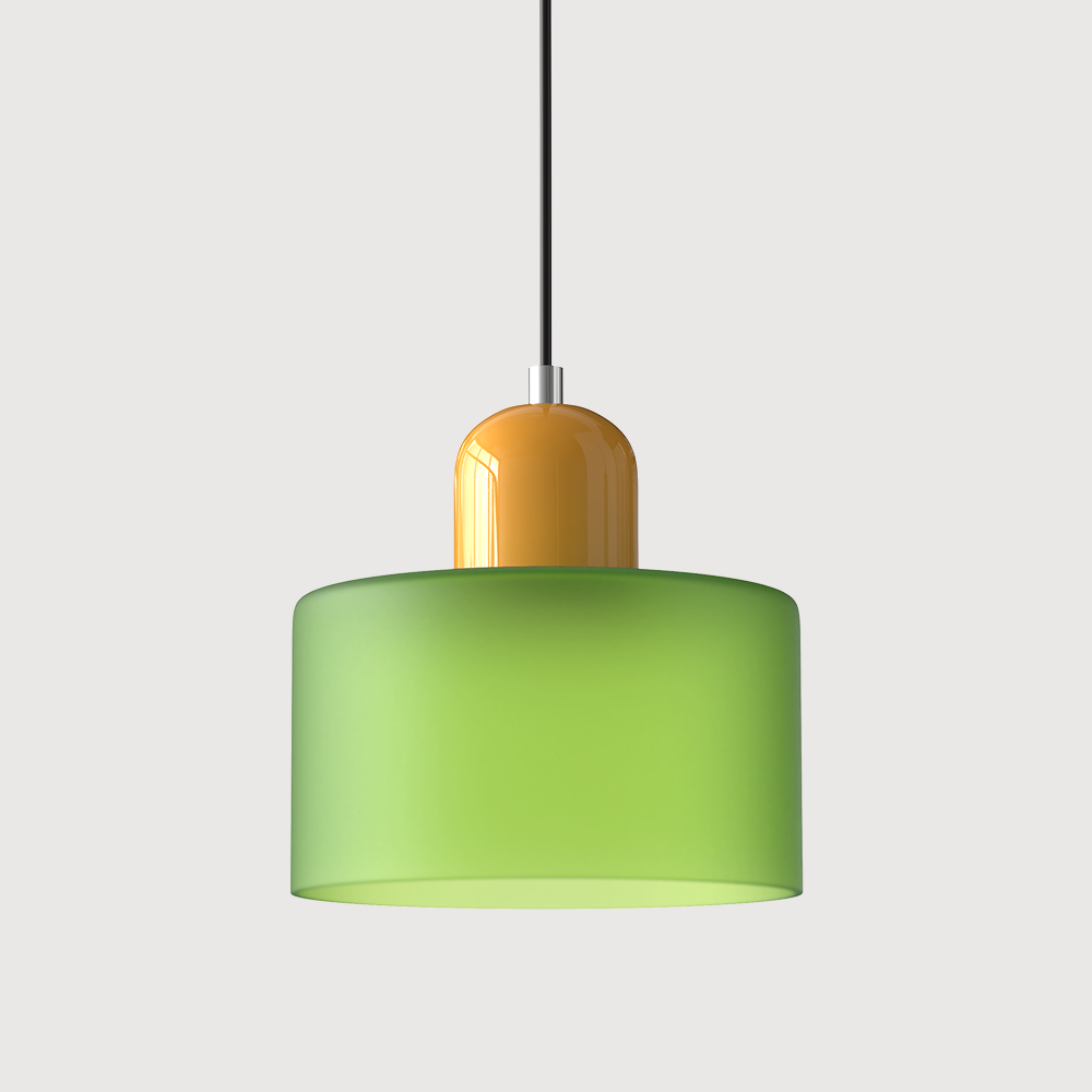 Kreatywna Lampa Wisząca Bauhaus z Kolorowym Szkłem do Oświetlenia Salonu i Jadalni