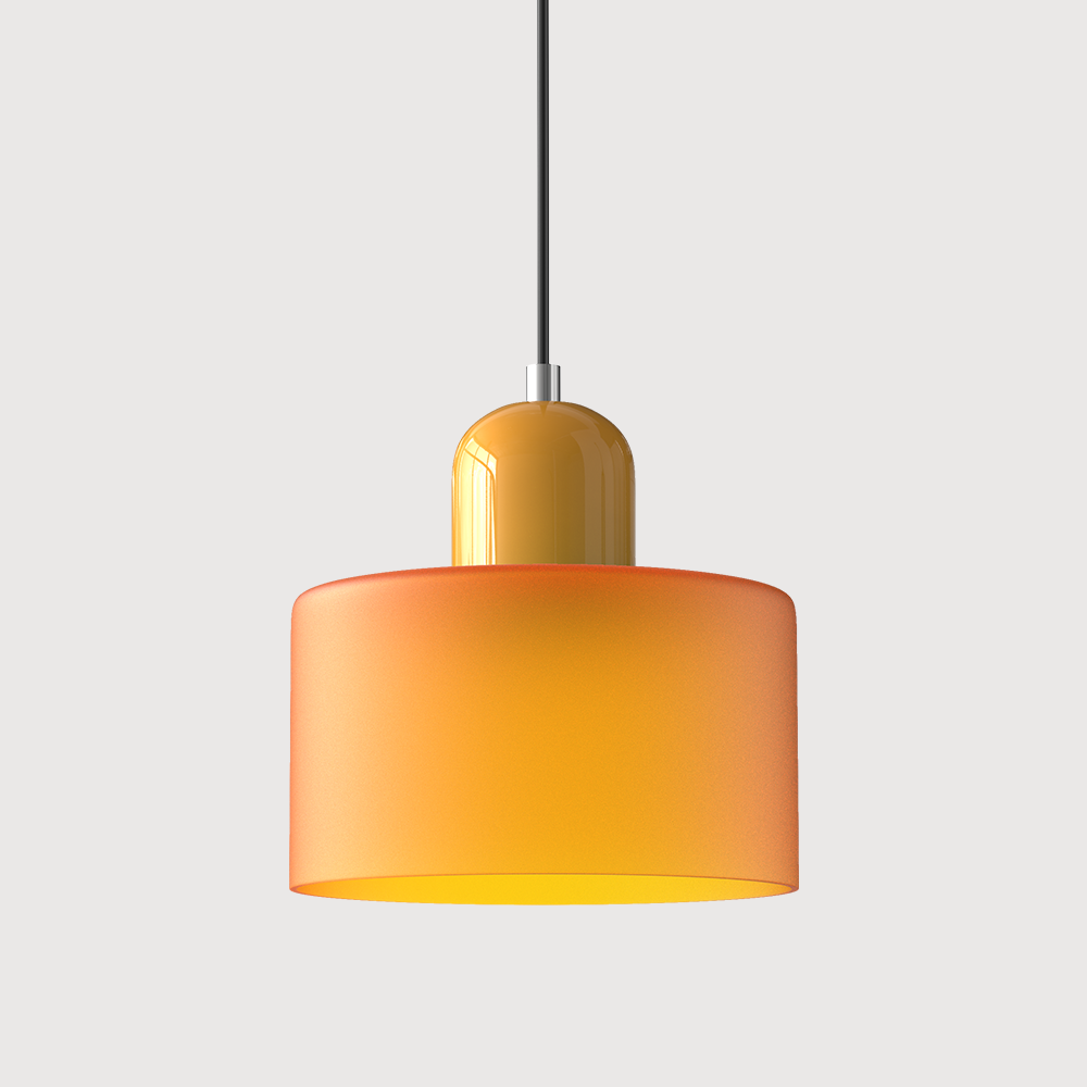 Kreatywna Lampa Wisząca Bauhaus z Kolorowym Szkłem do Oświetlenia Salonu i Jadalni