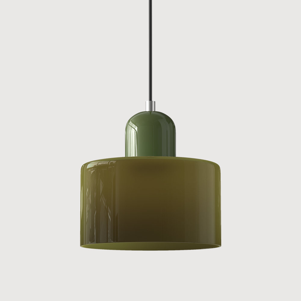 Kreatywna Lampa Wisząca Bauhaus z Kolorowym Szkłem do Oświetlenia Salonu i Jadalni