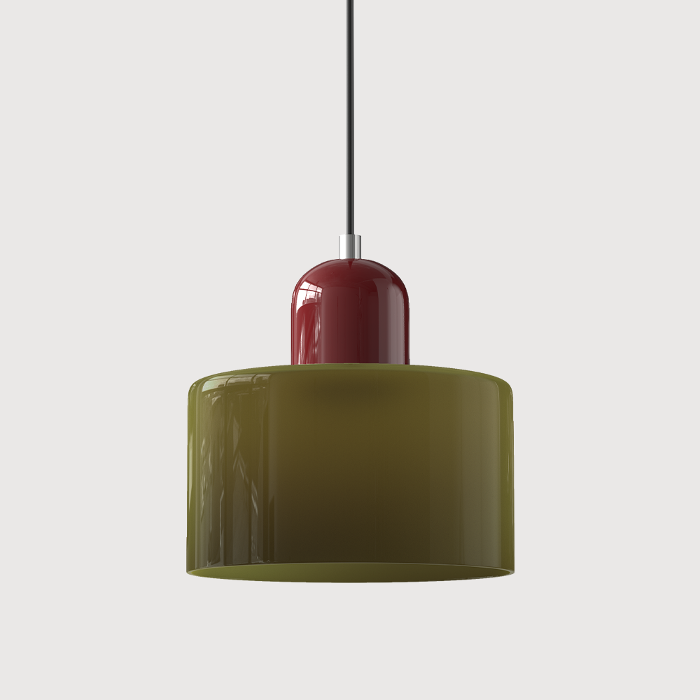 Kreatywna Lampa Wisząca Bauhaus z Kolorowym Szkłem do Oświetlenia Salonu i Jadalni
