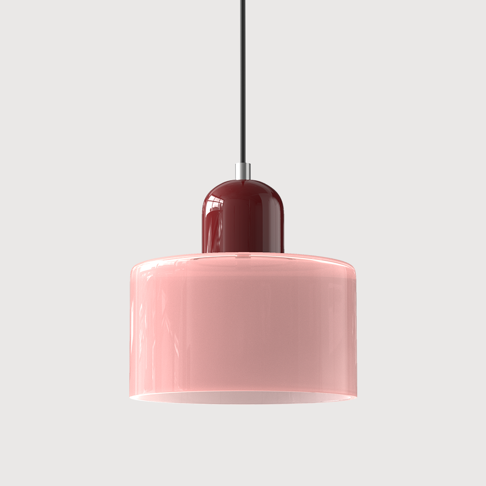 Kreatywna Lampa Wisząca Bauhaus z Kolorowym Szkłem do Oświetlenia Salonu i Jadalni