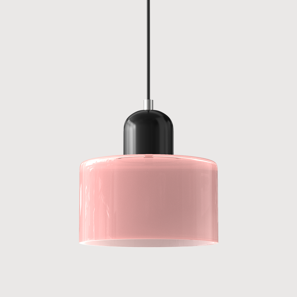 Kreatywna Lampa Wisząca Bauhaus z Kolorowym Szkłem do Oświetlenia Salonu i Jadalni