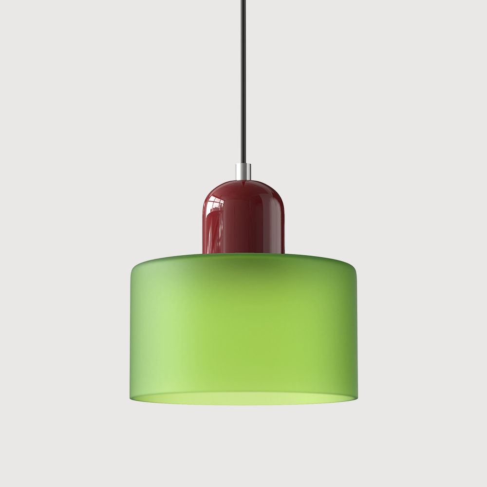 Kreatywna Lampa Wisząca Bauhaus z Kolorowym Szkłem do Oświetlenia Salonu i Jadalni