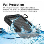 Ładowarka Słoneczna 500000 mAh – Wodoodporny Power Bank z Podwójnymi Portami USB 5