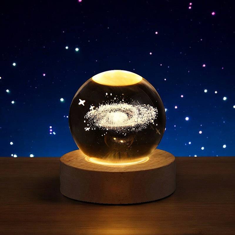Lampa 3D Crystal Ball z LED - Elegancki Design, Intuicyjne Sterowanie i Relaksacyjne Oświetlenie 2