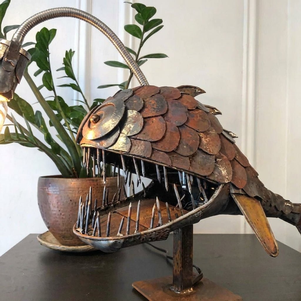 Lampa Biurkowa z Motywem Oceanicznym – Ciepłe Światło do Biura i Domu 3