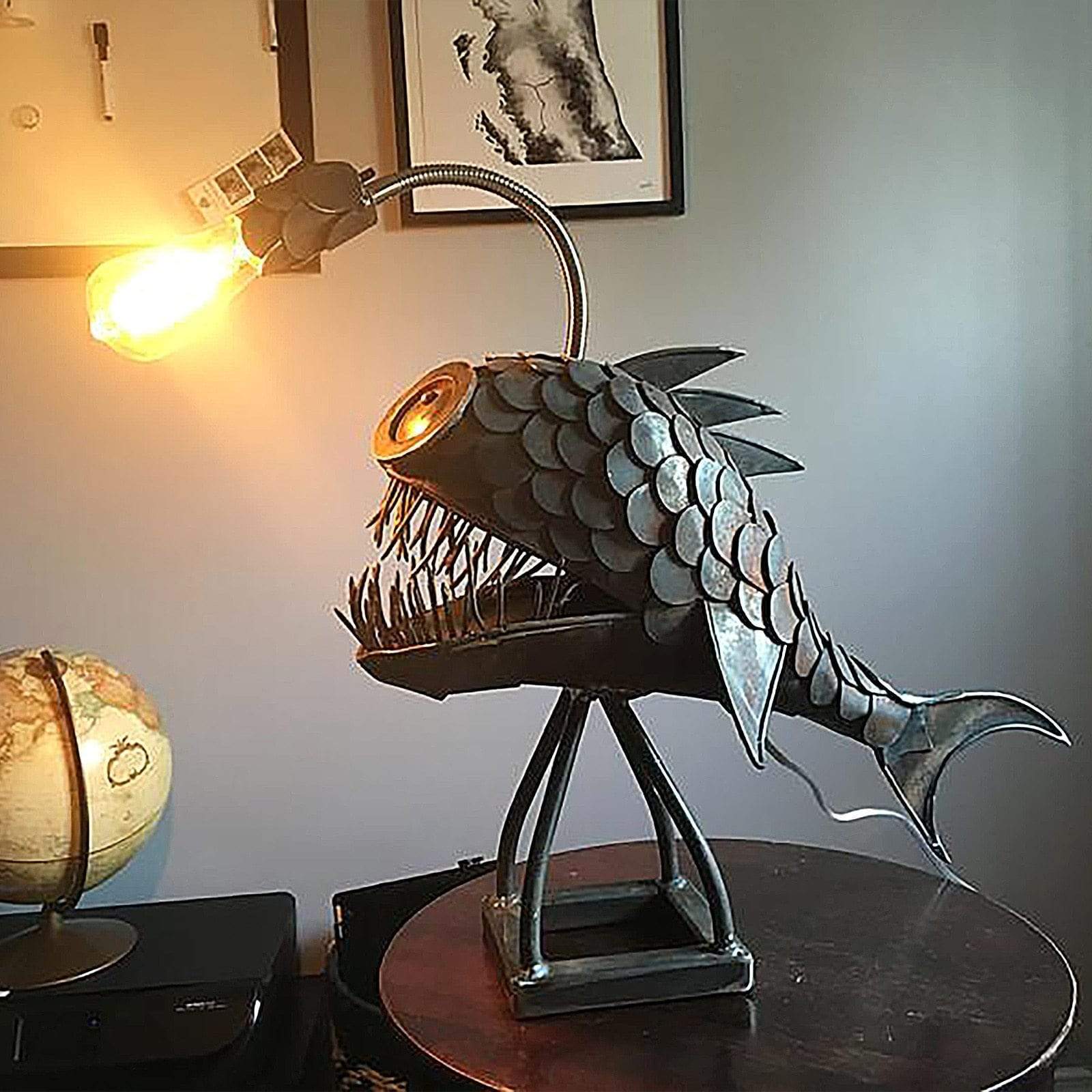 Lampa Biurkowa z Motywem Oceanicznym – Ciepłe Światło do Biura i Domu 0