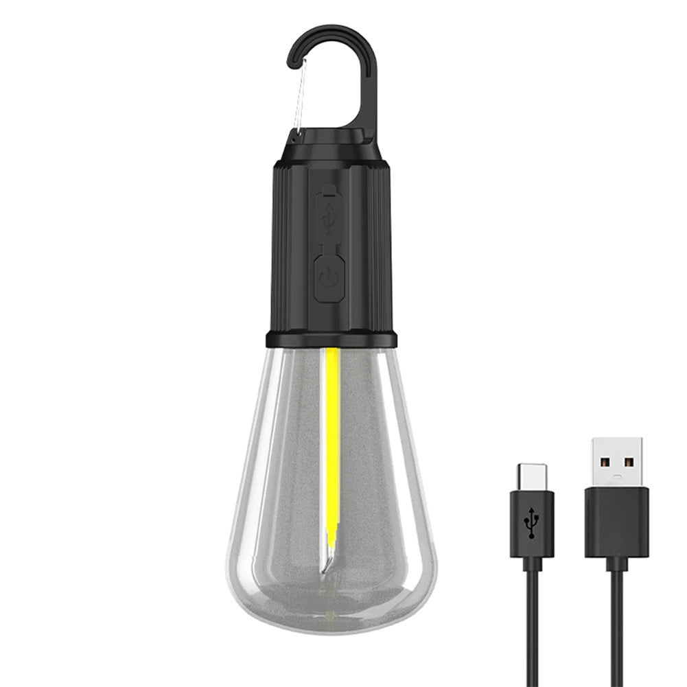 Lampa Kempingowa LED Ładowalna z Haczykiem – Wodoodporna, 3 Tryby Oświetlenia 3