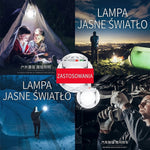 Lampa Kempingowa Składana z 5 Trybami Jasności – Wodoodporna, 2500 Lumenów, Zasilanie Słoneczne 7