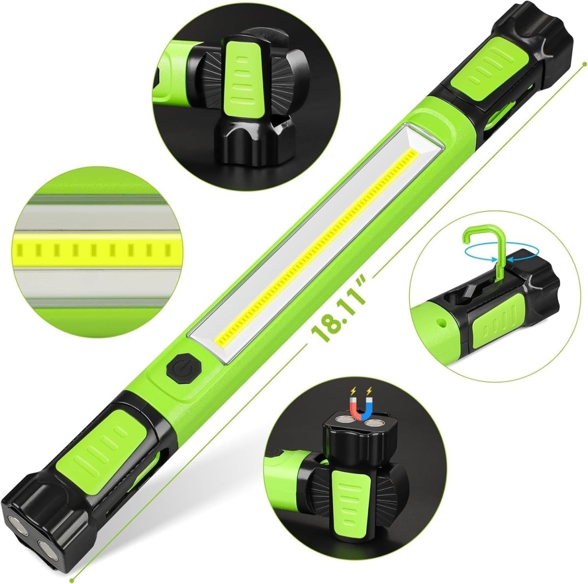 Lampa LED Akumulatorowa Magnetyczna 5200 mAh – Oświetlenie do Napraw Samochodowych i Awaryjnych 6