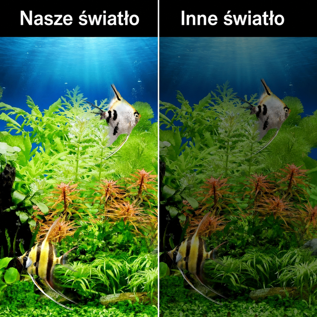 Lampa LED do Akwarium z Naturalnym Światłem – Ultra Cienka, Wodoodporna IPX7