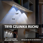 Lampa LED z Czujnikiem Ruchu do Szafy – Bezprzewodowa z Regulacją Jasności i Magnesem 8