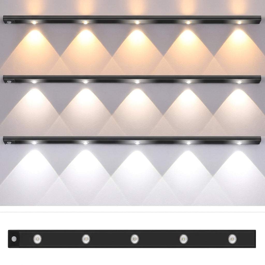 Lampa LED z Czujnikiem Ruchu do Szafy – Bezprzewodowa z Regulacją Jasności i Magnesem 13