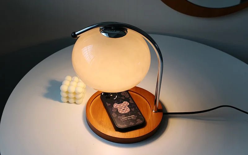 Lampa Podgrzewająca Do Świec Ze Szkła i Drewna – Bezpłomieniowa z Regulacją Jasności 1