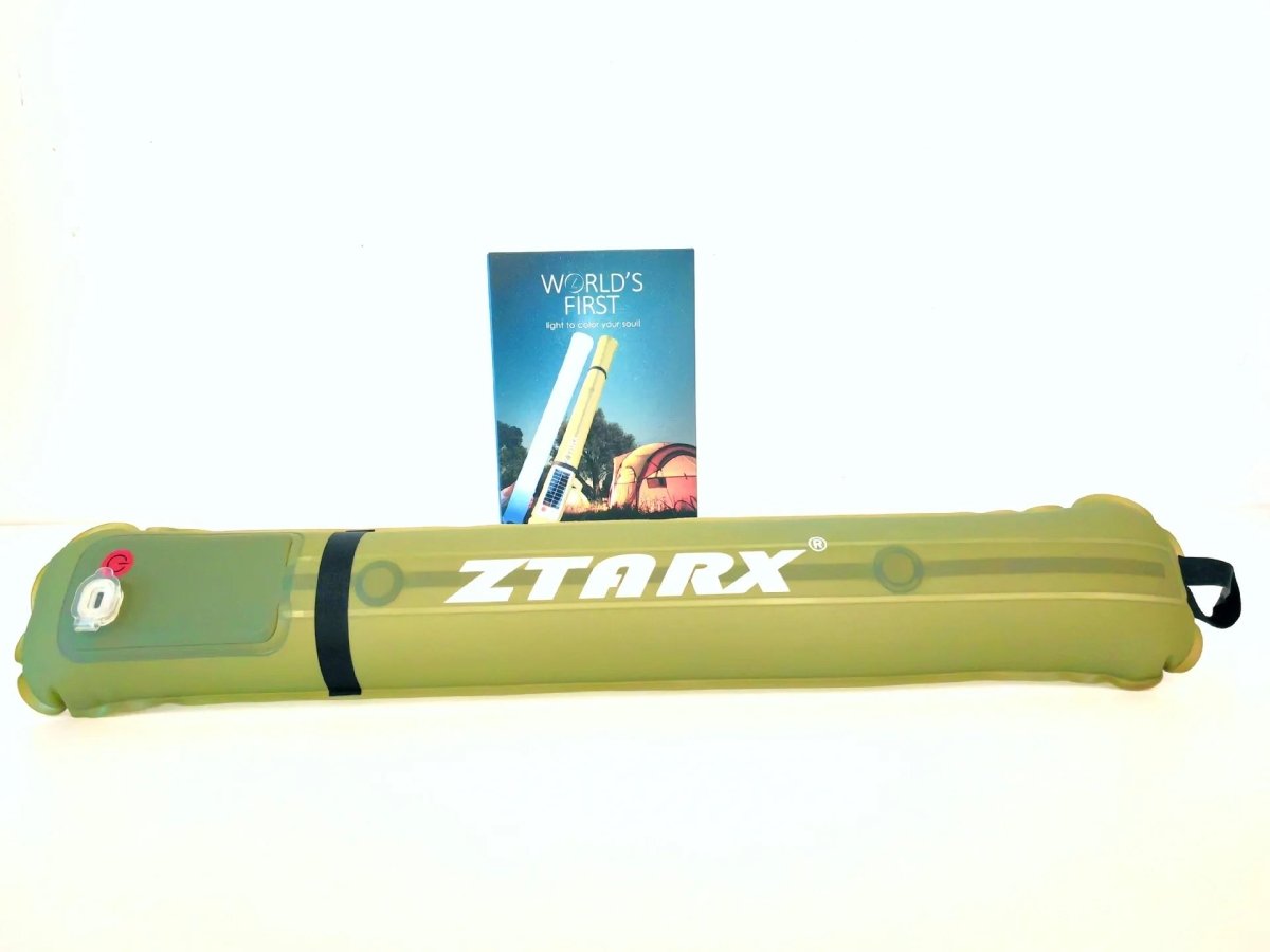 Lampa Solarna Kempingowa Przenośna IPX7 – Składana, Wodoodporna z Akumulatorem 2000 mAh 12