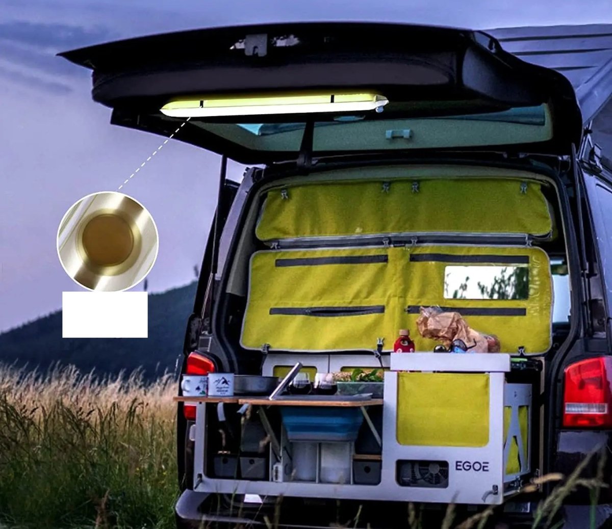 Lampa Solarna Kempingowa Przenośna IPX7 – Składana, Wodoodporna z Akumulatorem 2000 mAh 5