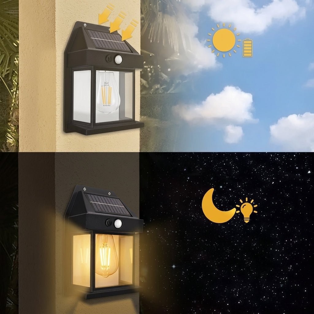 Lampa Solarna LED Ogrodowa z Czujnikiem Ruchu – Wodoodporna, Bezprzewodowa, Energooszczędna 5
