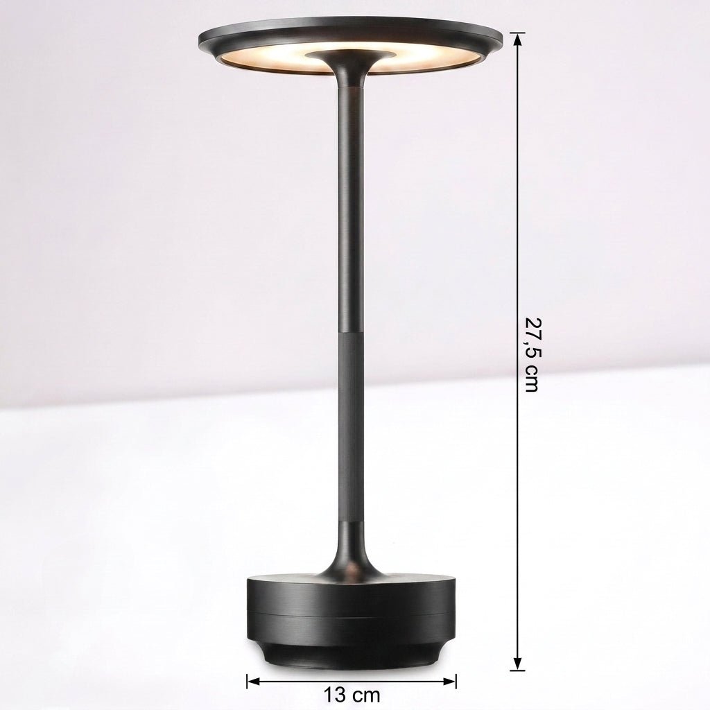 Lampa Stołowa Bezprzewodowa z Regulacją Jasności – Wodoodporna, Ładowalna do Użytku Wewnętrznego i Zewnętrznego 3