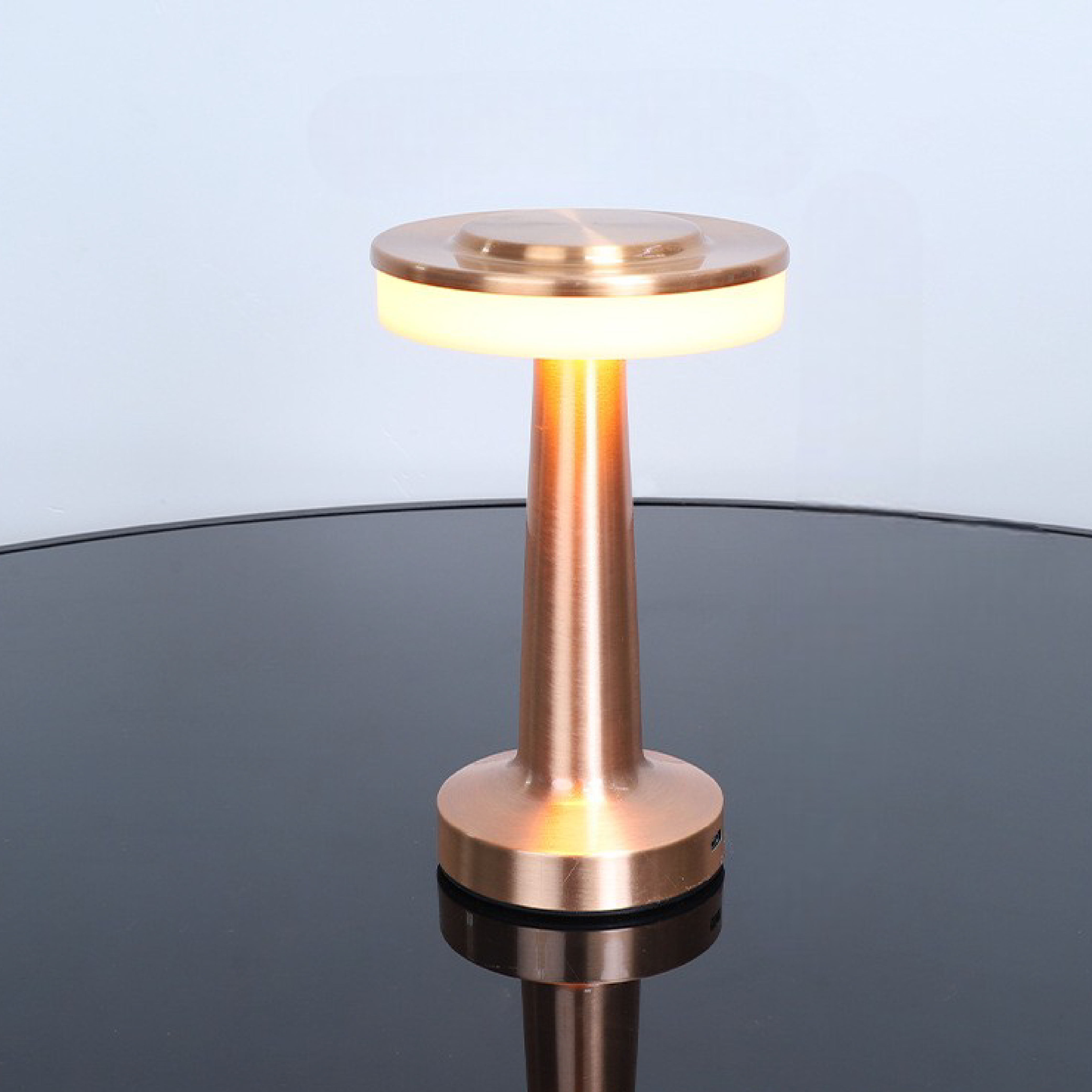 Lampa Stołowa Czarna BIRDONAS z Miękkim Światłem LED i Ładowaniem USB 5