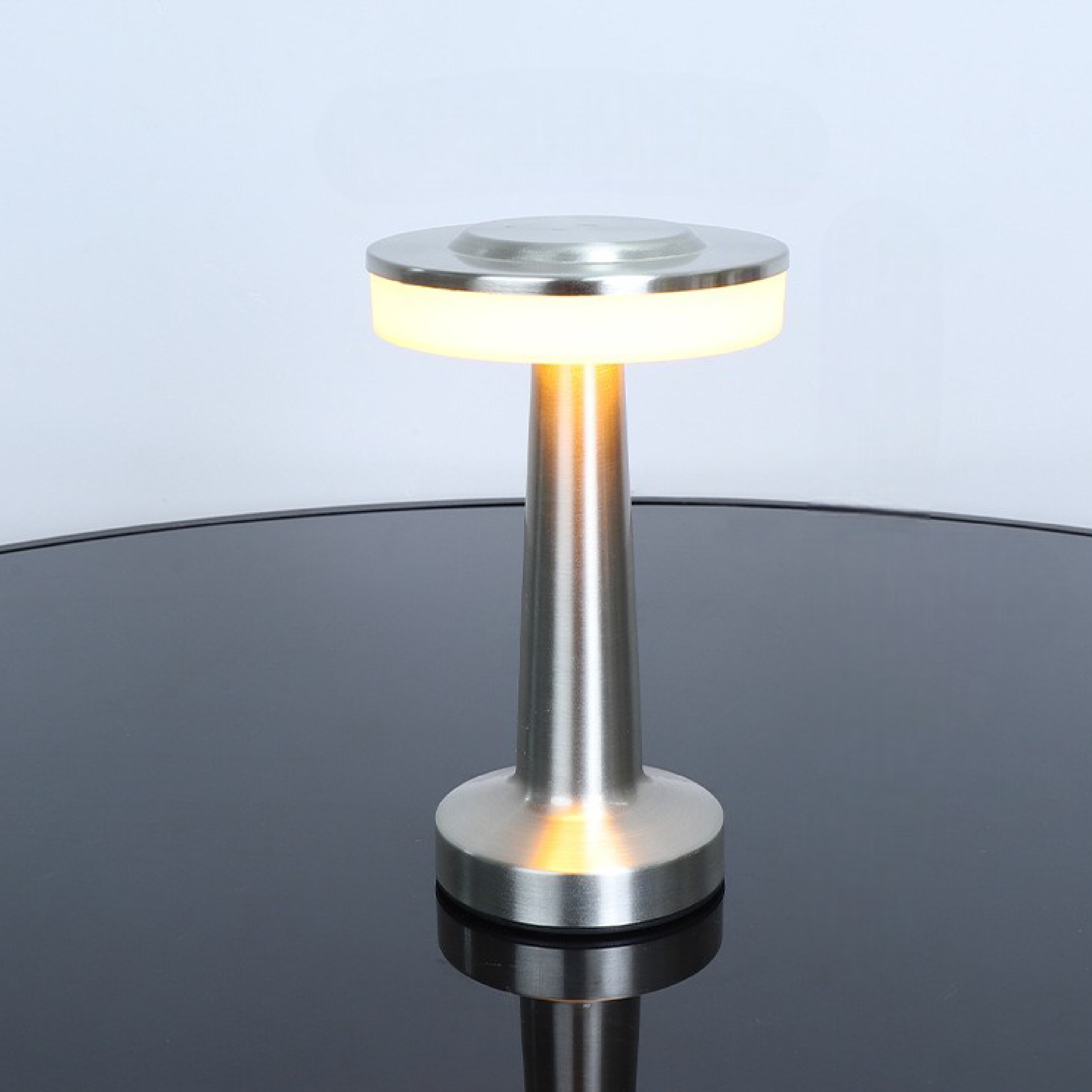 Lampa Stołowa Czarna BIRDONAS z Miękkim Światłem LED i Ładowaniem USB 7