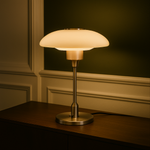 Lampa Stołowa Szklana - Nowoczesna Lampa Stołowa Czarna do Salonu 30 cm 1