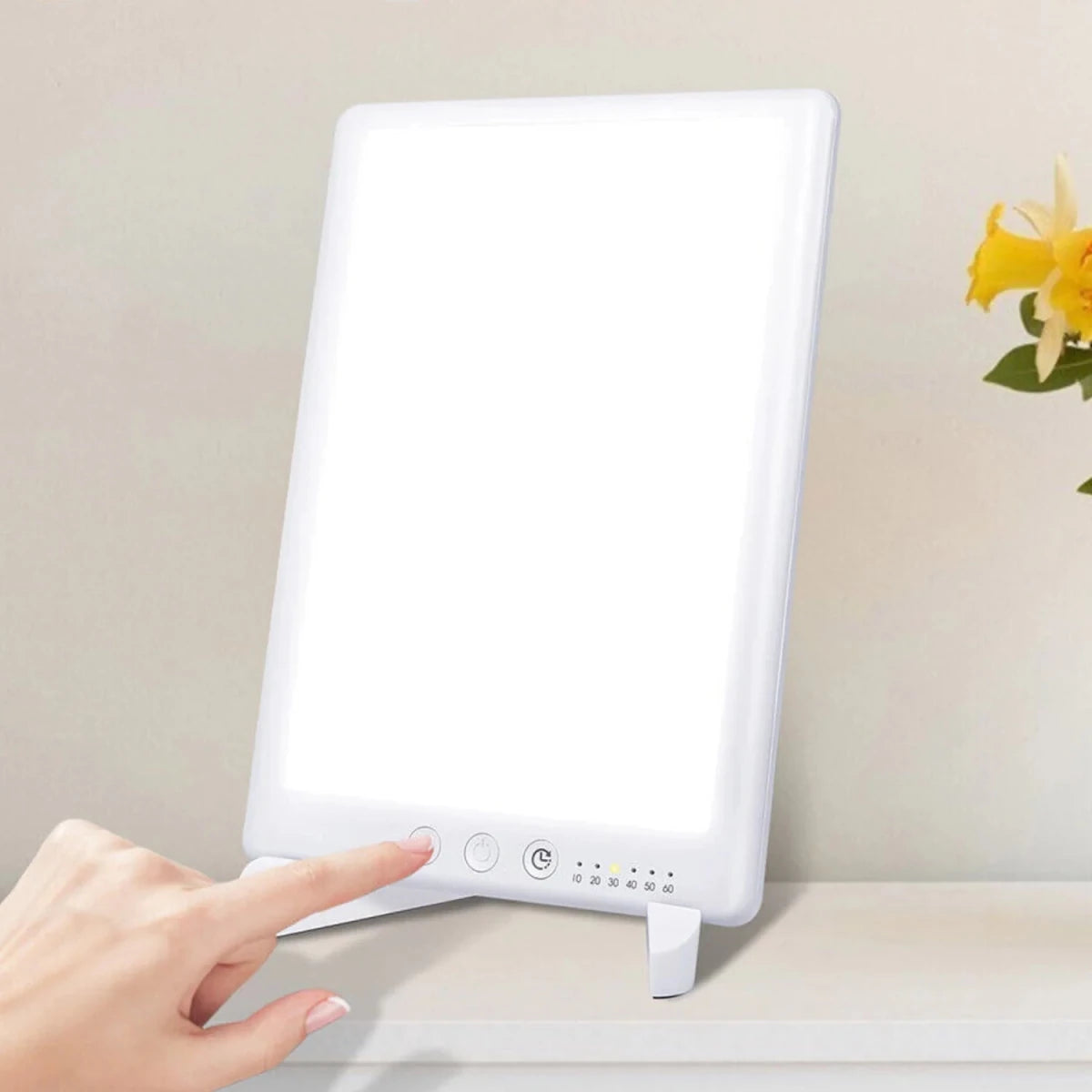 Lampa Terapeutyczna LED 10000 Luksów – Regulowana Jasność, Kompaktowa do Domu i Biura 2