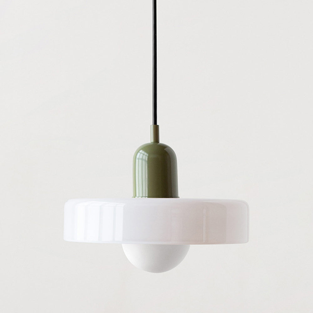Lampa Wisząca Bauhaus z Kolorowego Szkła - Nowoczesna Lampa do Salonu i Jadalni