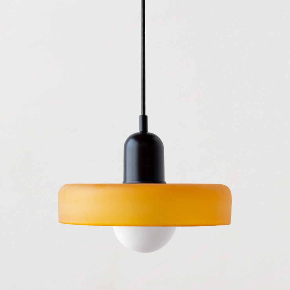 Lampa Wisząca Bauhaus z Kolorowego Szkła - Nowoczesna Lampa do Salonu i Jadalni