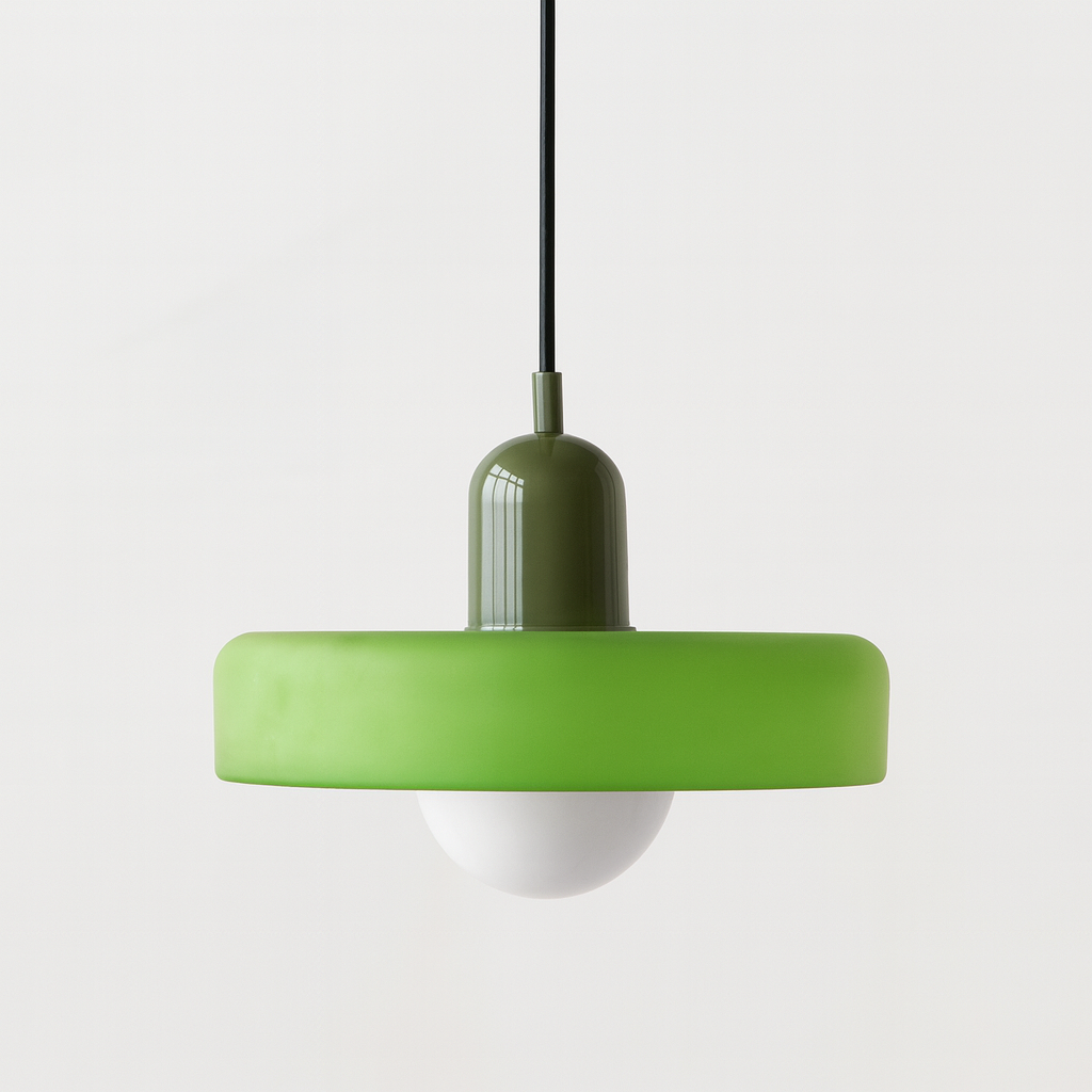 Lampa Wisząca Bauhaus z Kolorowego Szkła - Nowoczesna Lampa do Salonu i Jadalni