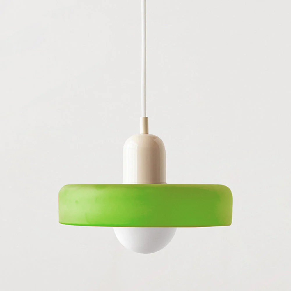 Lampa Wisząca Bauhaus z Kolorowego Szkła - Nowoczesna Lampa do Salonu i Jadalni