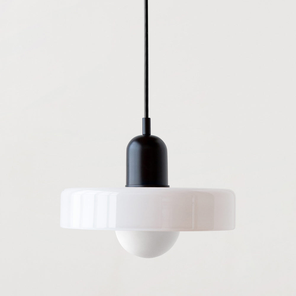 Lampa Wisząca Bauhaus z Kolorowego Szkła - Nowoczesna Lampa do Salonu i Jadalni