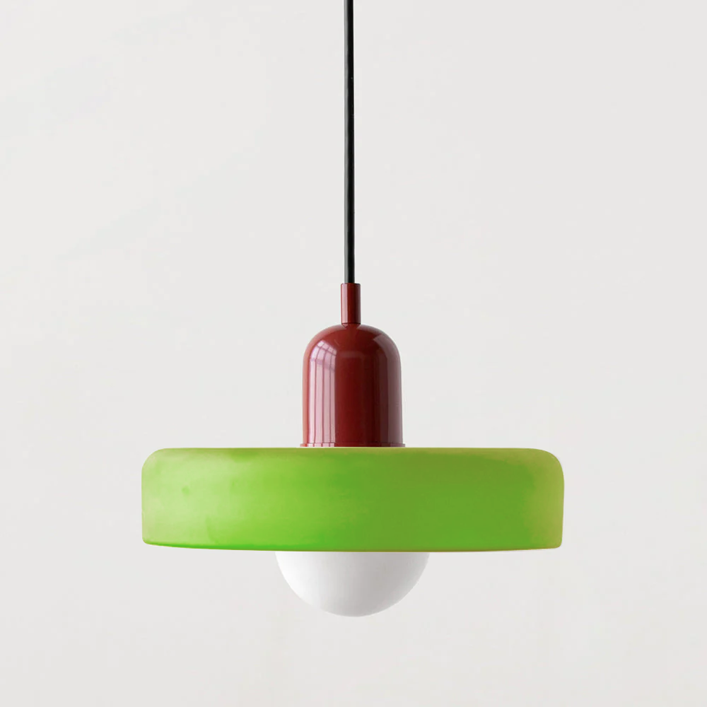 Lampa Wisząca Bauhaus z Kolorowego Szkła - Nowoczesna Lampa do Salonu i Jadalni