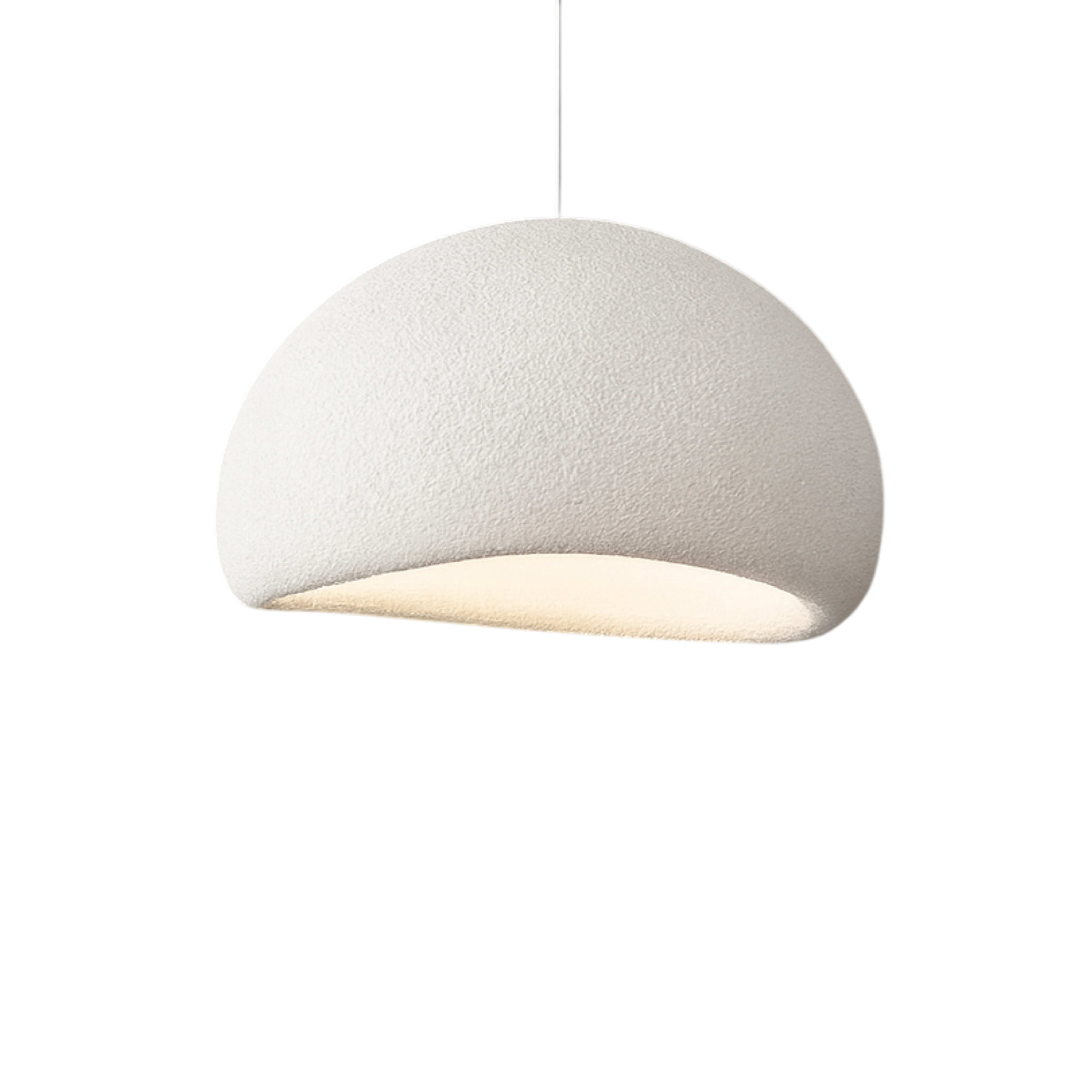 Lampa Wisząca Wabi Sabi z Ciepłym Światłem LED, Regulowana Wysokość, Idealna do Salonu i Jadalni 0