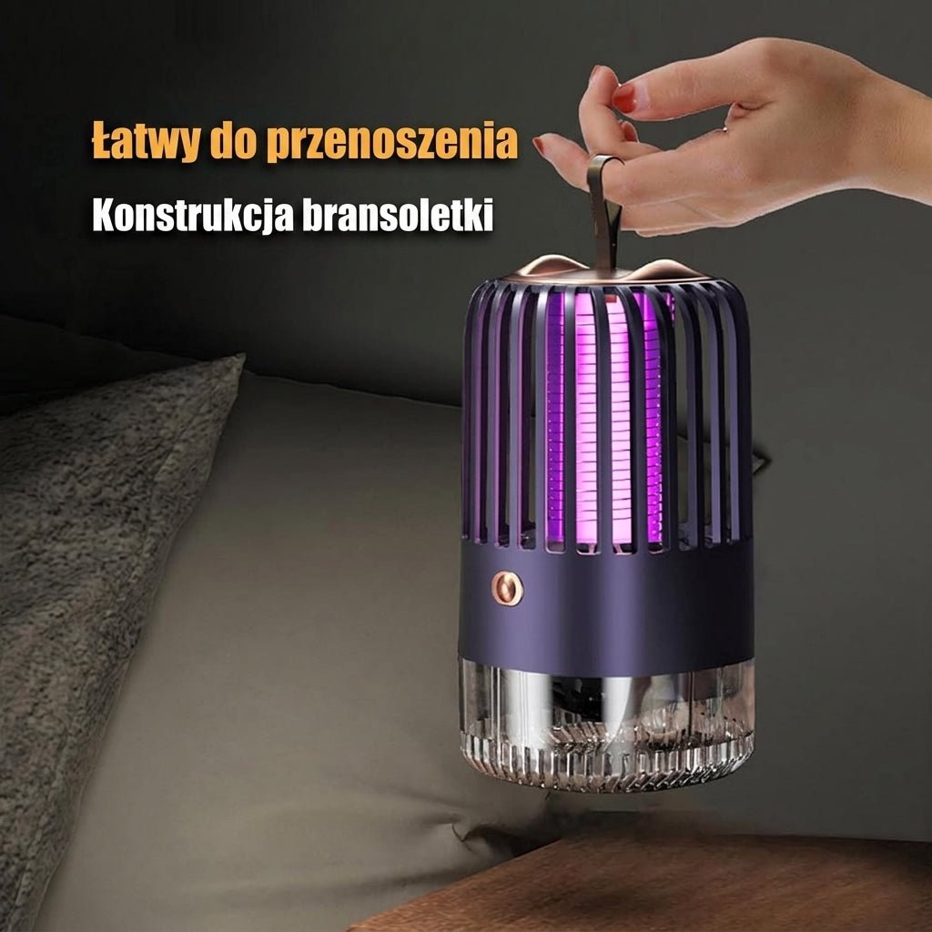 Lampa na Komary USB z Ultrafioletowym Światłem – Bezprzewodowa i Cicha do Sypialni i Patio 3